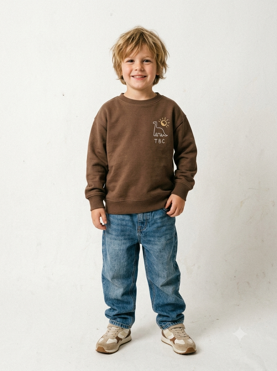 The 'Explorers Club' Crewneck Sweatshirt | Earth Brown