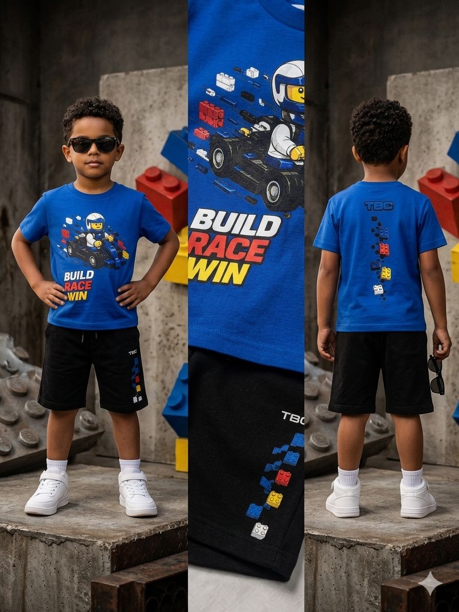 TBC LEtsGO Kart Racing T-Shirt & Shorts Set