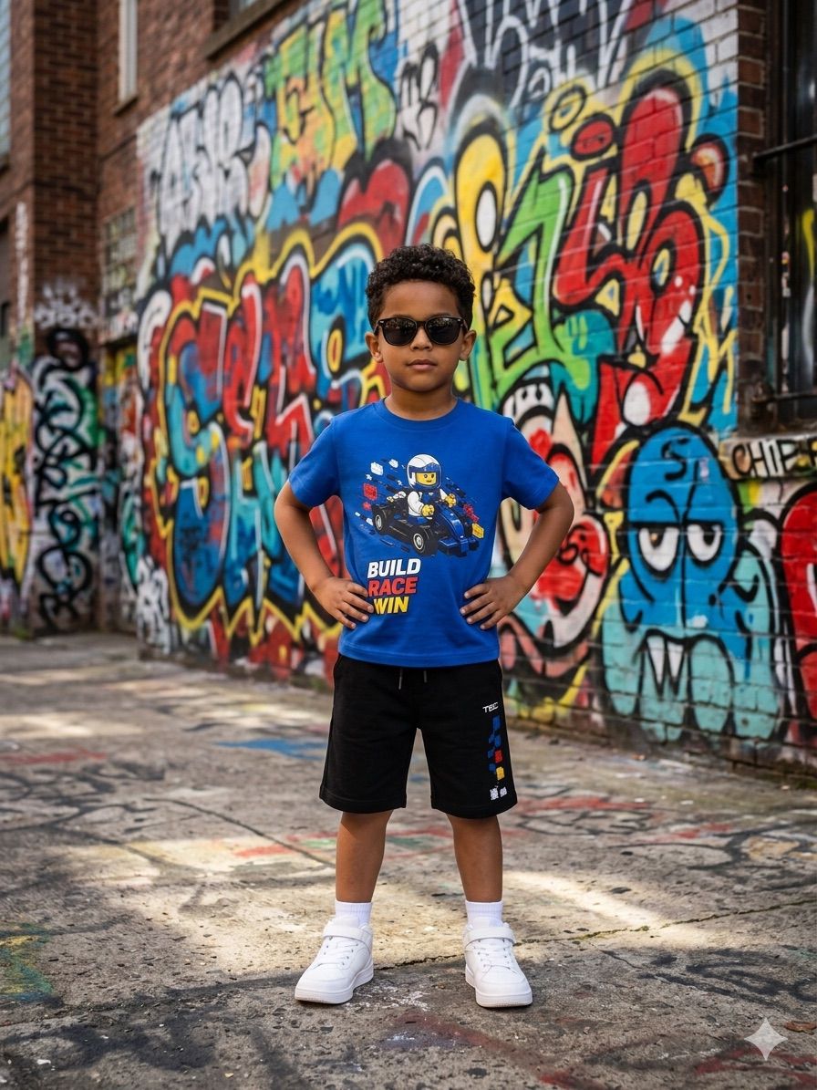 TBC LEtsGO Kart Racing T-Shirt & Shorts Set